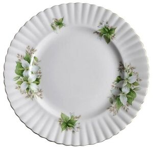 6 Royal Albert Elegant White Floral Dinner Plate